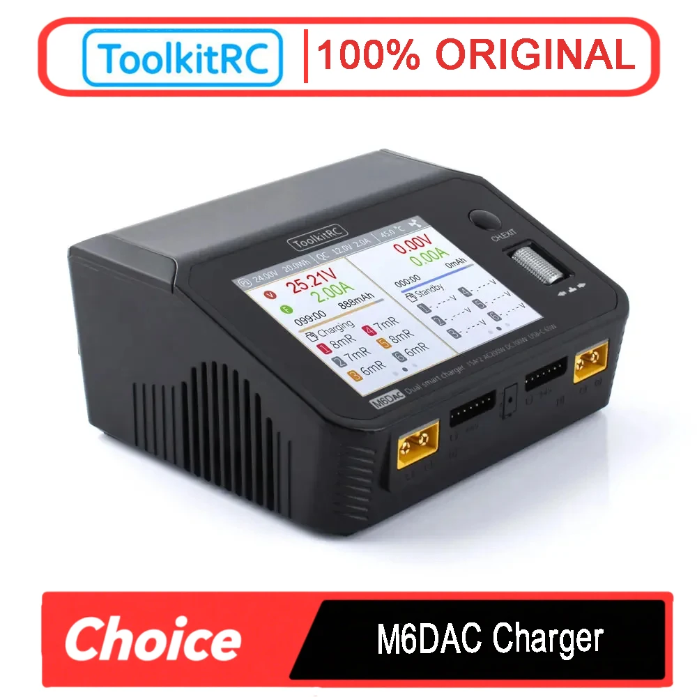 Toolkitrc M6Dac Smart Charger - ToolkitRC M6DAC Dual Channel 700W DC