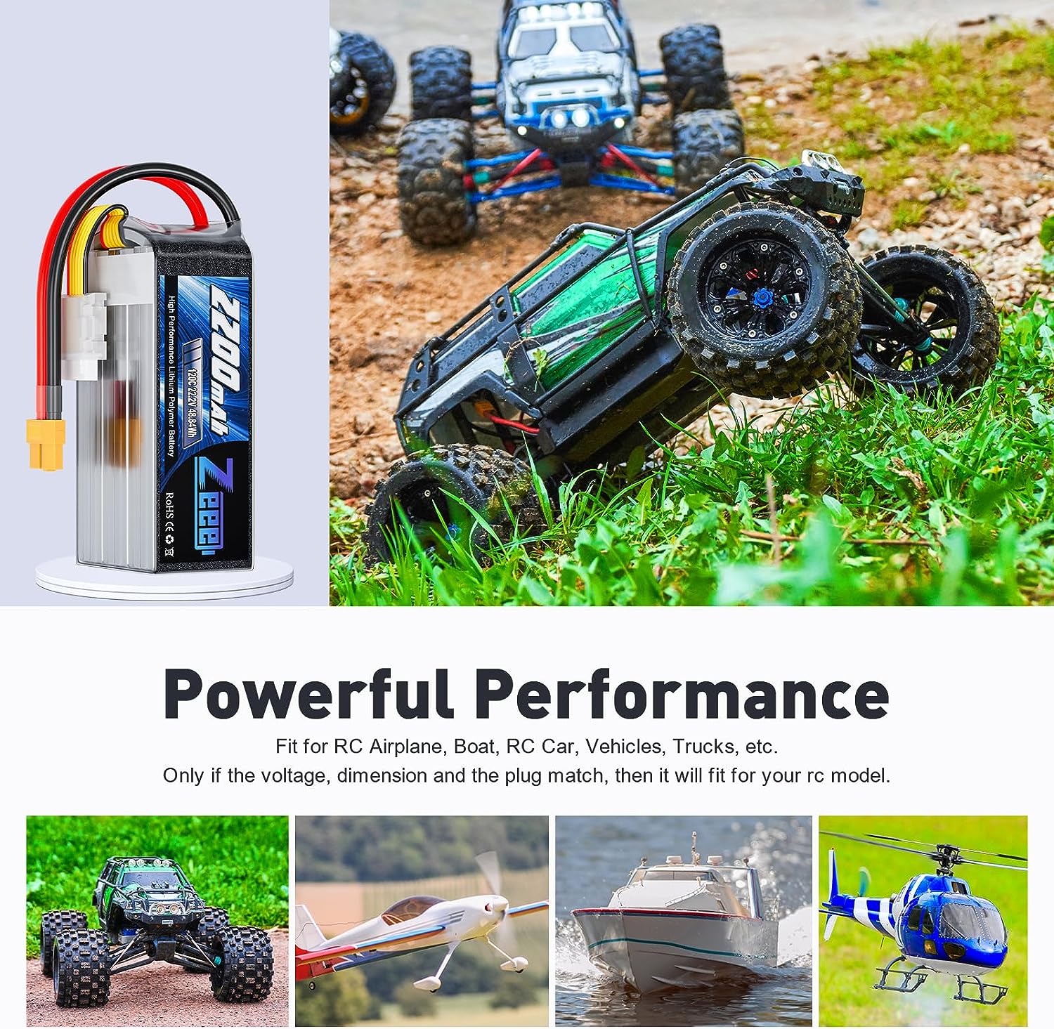 Zeee 6S 2200mAh Lipo Battery 2 - 6S Lipo Battery 22.2V 5000Mah recension och pris