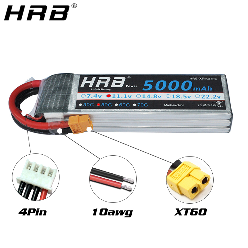 HRB Lithium Battery 4S 14.8V 5 - 4S Lipo Battery 14.8V 6000Mah recension och pris