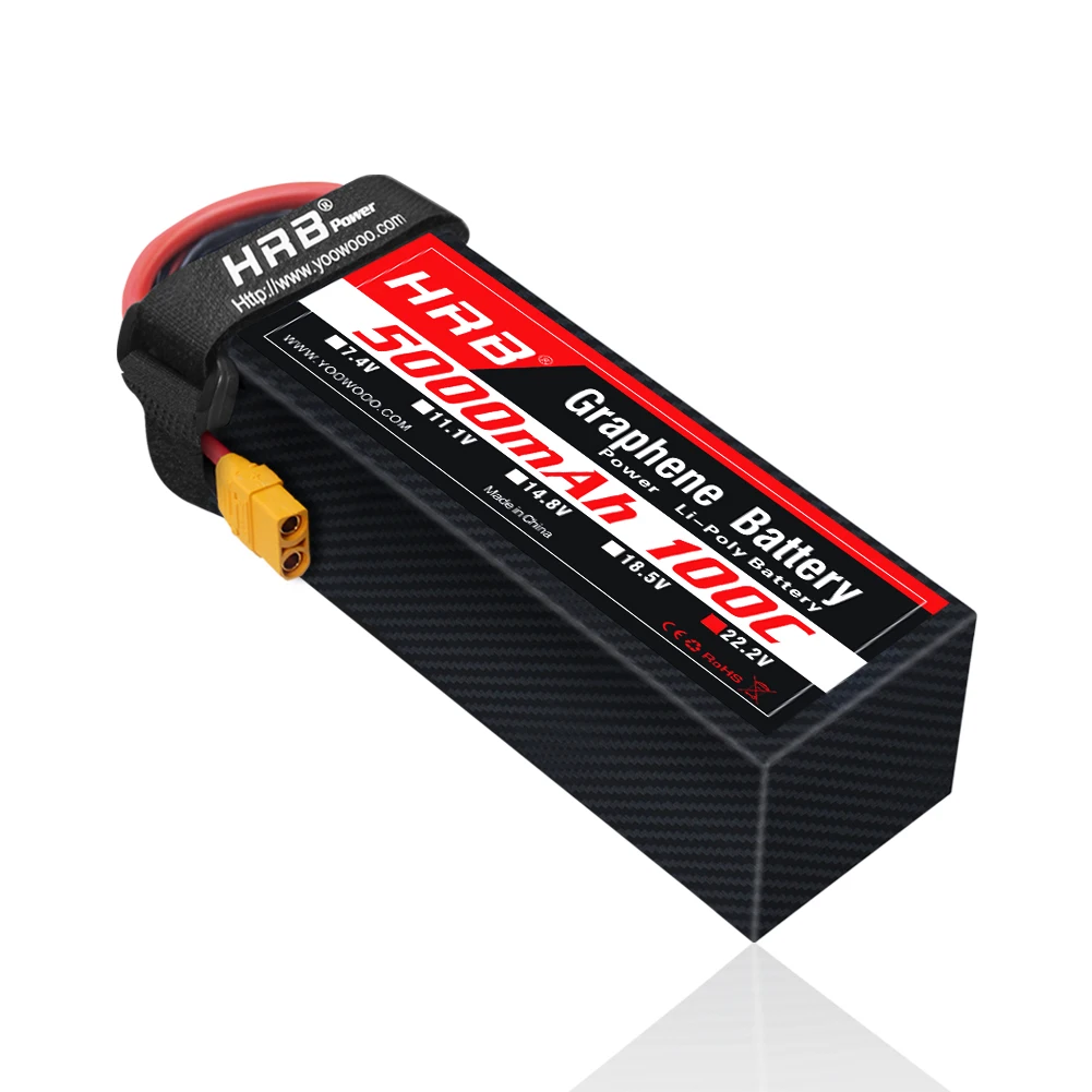 1PC HRB 22.2V Graphene Battery - 6S Lipo Battery 22.2V 5000Mah recension och pris